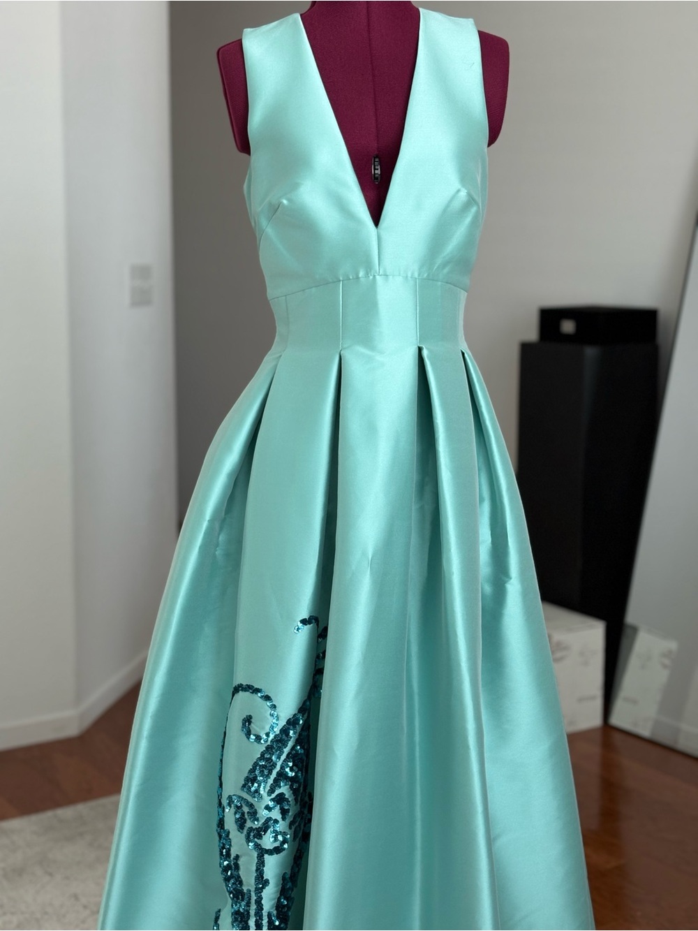 NEW With tags Sachin and Babi SAMIRA Mint Ball Gown SZ 12 Retail $1295 - Picture 5 of 15